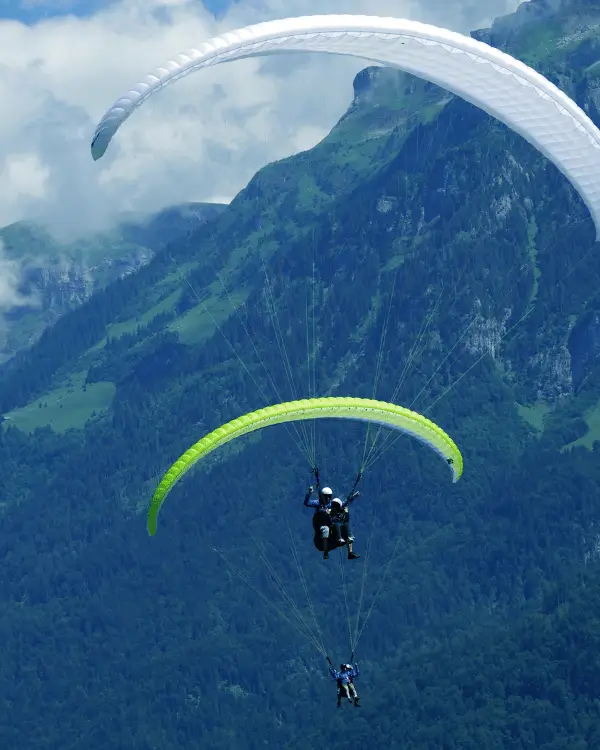 Paragliding adventure travel experience